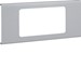 Afdekplaat installatiecomponenten wandgoot Tehalit Hager FB, afdekplaat 2-voudig voor goot 110 mm breed, grijs L91127030